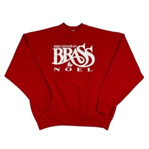 Vintage 90s The Canadian Brass NOEL Christmas Holiday Sweatshirt FOTL USA